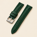 Green Stingray Leather Watch Strap – Handstitched