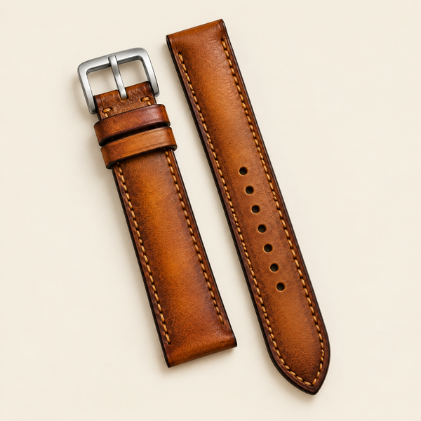 Amber Brown Hand-Dyed Patina