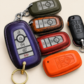 Leather Key Fob Cover Compatible with Ford Bronco Sport – Handstitched Smart Key Case