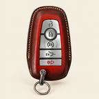 Leather Key Fob Cover Compatible with Ford Maverick – Handstitched Smart Key Case