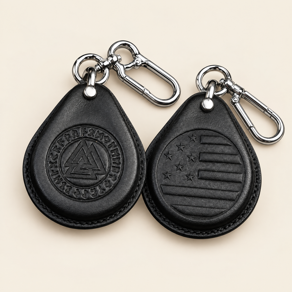 Leather Key Fob Cover Compatible with Harley-Davidson Street Glide – Handstitched Smart Key Case