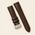 Chocolate Brown Lizard Leather Watch Strap – Handstitched