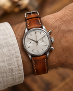 Antique Cognac Hand-Dyed Patina Leather Watch Strap – Handstitched