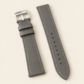 Gray Epsom Leather Watch Strap – Handstitched