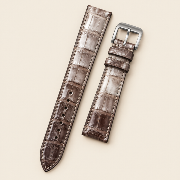 Himalayan Alligator Leather Watch Strap – Handstitched