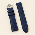 Dark Navy Epsom Leather Watch Strap – Handstitched