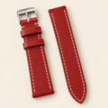 Red Pueblo Leather Watch Strap – Handstitched