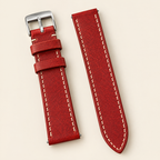 Red Pueblo Leather Watch Strap – Handstitched