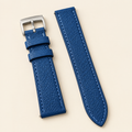 Blue Togo Leather Watch Strap – Handstitched