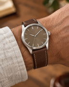 Chocolate Brown Buttero Leather Watch Strap – Handstitched