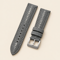 Gray Stingray Leather Watch Strap – Handstitched