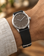 Black Buttero Leather Watch Strap – Handstitched