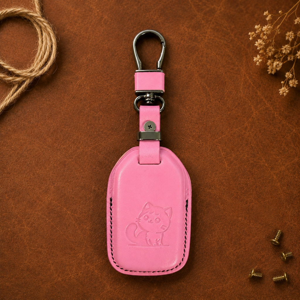Custom Leather Key Fob Cover Compatible with Honda SUV - CR-V, Pilot, HR-V