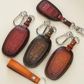 Custom Leather Key Fob Cover Compatible with Hyundai SUVs