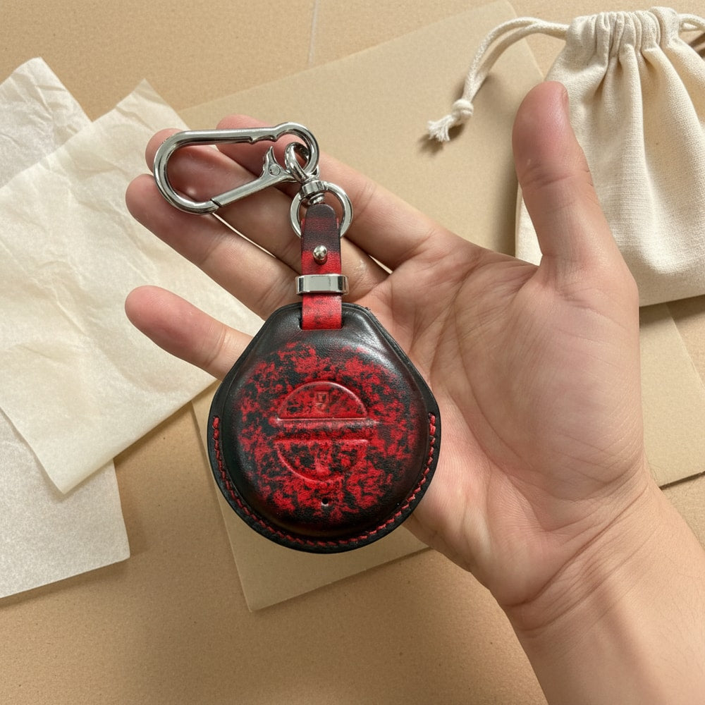 Custom Leather Key Fob Cover Compatible with Indian Chief