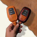 Custom Leather Key Fob Cover Compatible with Toyota Land Cruiser