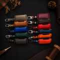 Custom Leather Key Fob Cover Compatible with Mazda - CX-5, CX-90, Mazda3