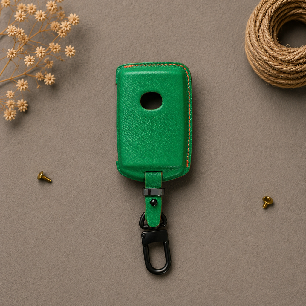 Custom Leather Key Fob Cover Compatible with Mazda - CX-5, CX-90, Mazda3