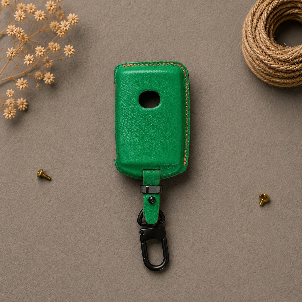 Custom Leather Key Fob Cover Compatible with Mazda - CX-5, CX-90, Mazda3