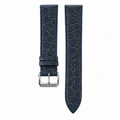 Navy Small Round Scale Alligator Leather Watch Strap