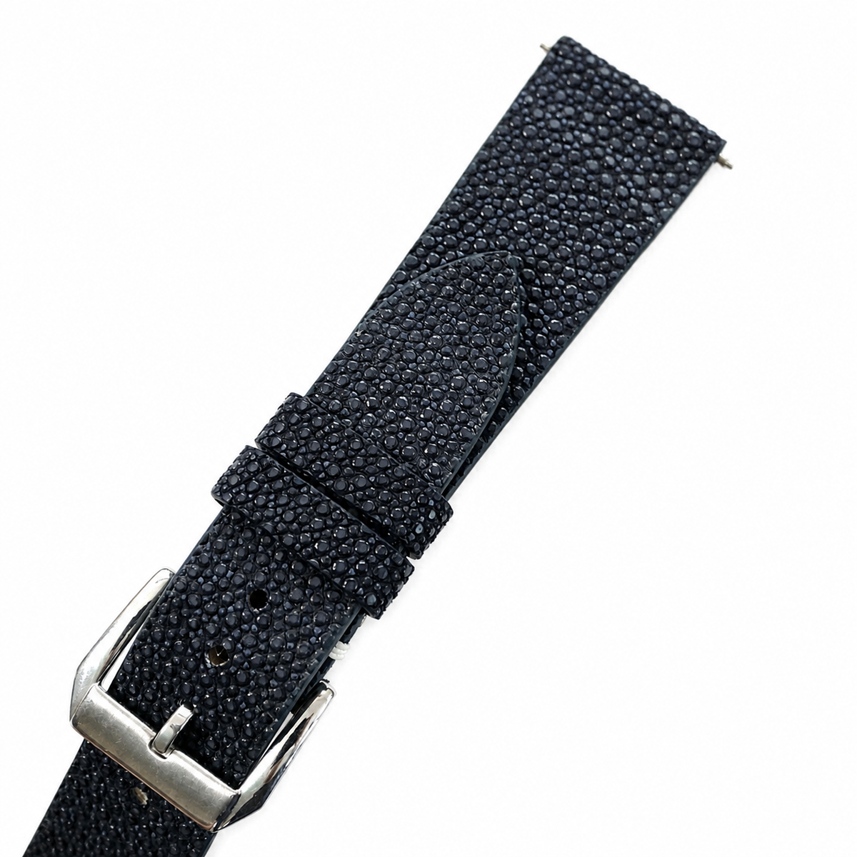 Midnight Navy Stingray Leather Watch Strap