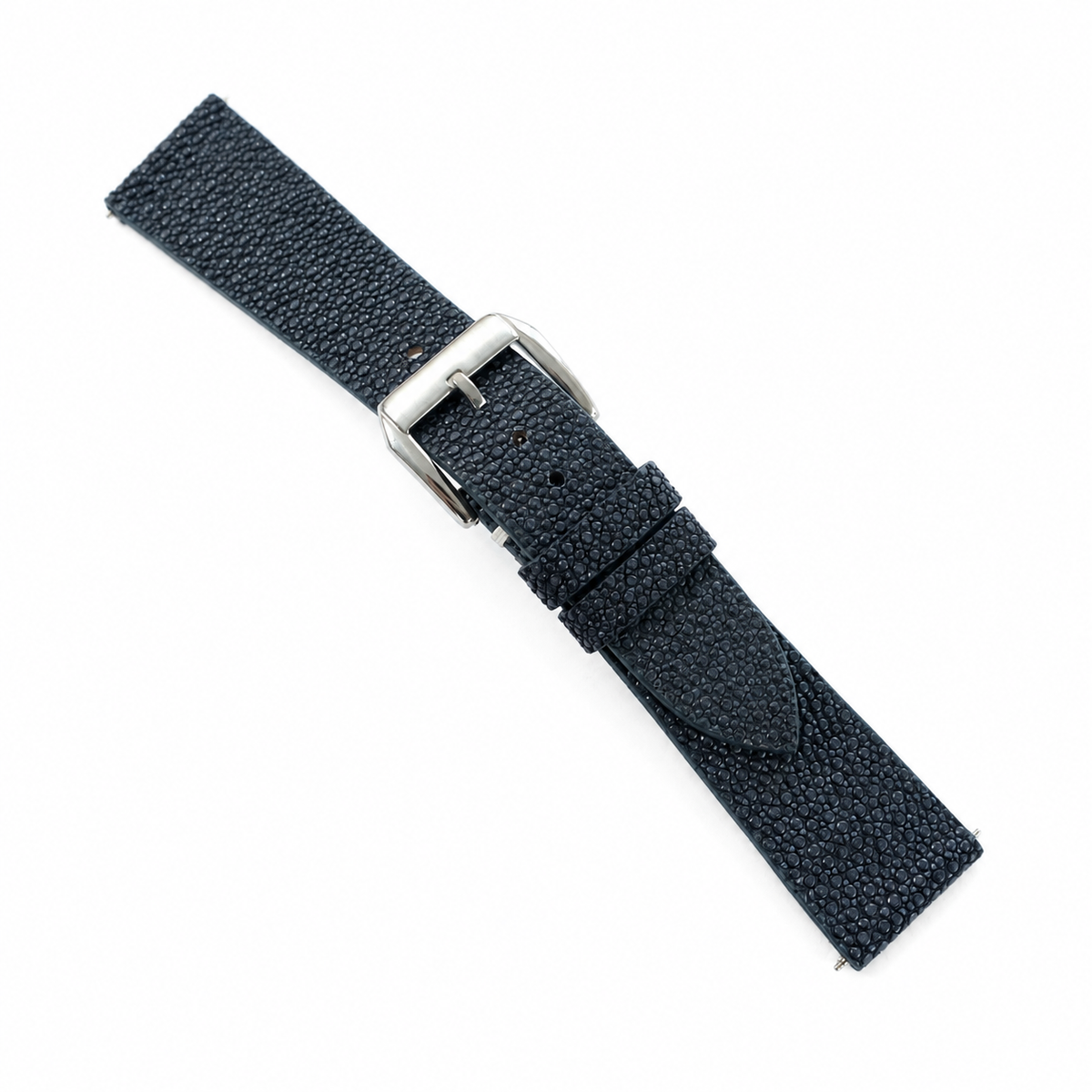 Midnight Navy Stingray Leather Watch Strap