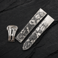 Deployant Natural Lizard Leather Watch Strap