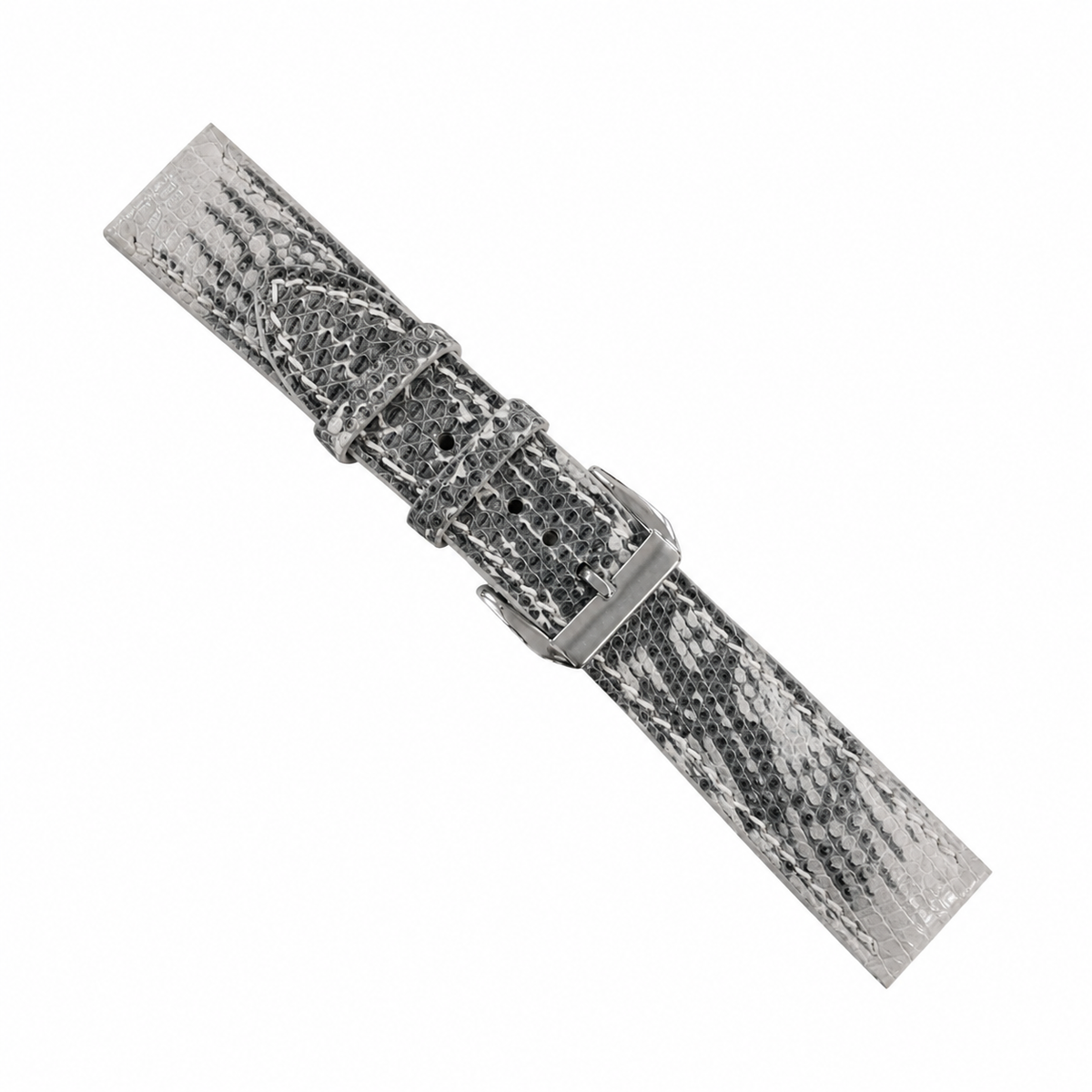 Natural Wild Gray Lizard Leather Watch Strap