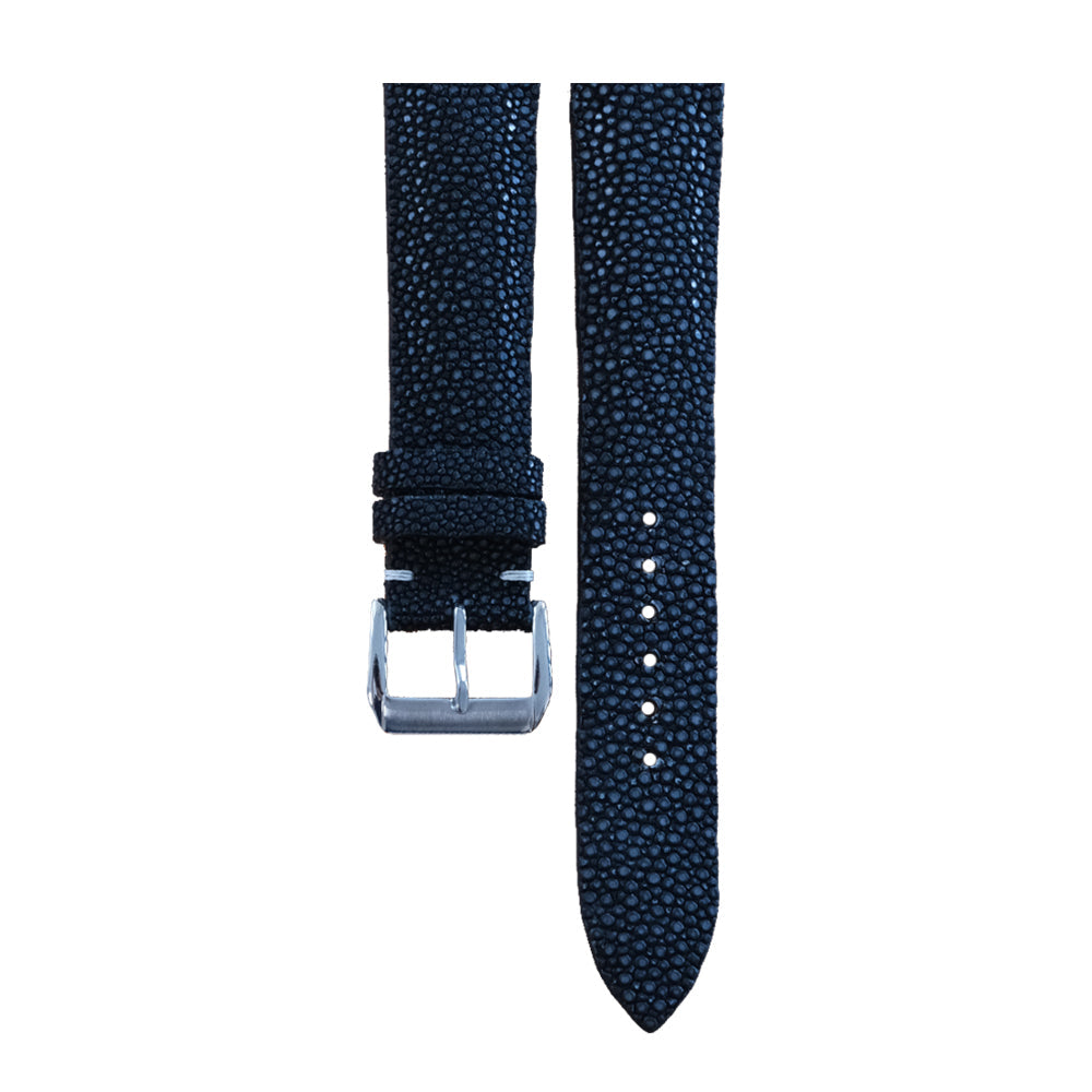 Vintage Navy Stingray Leather Watch Strap