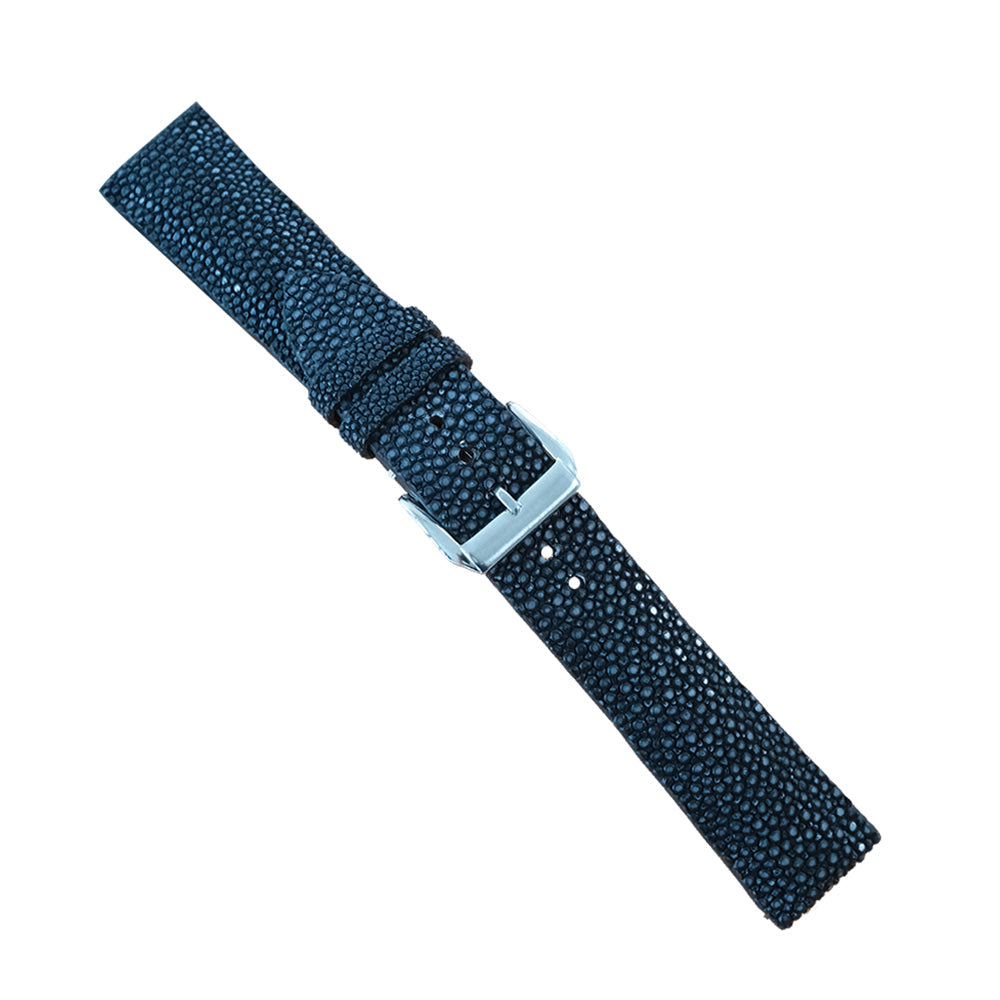 Vintage Navy Stingray Leather Watch Strap