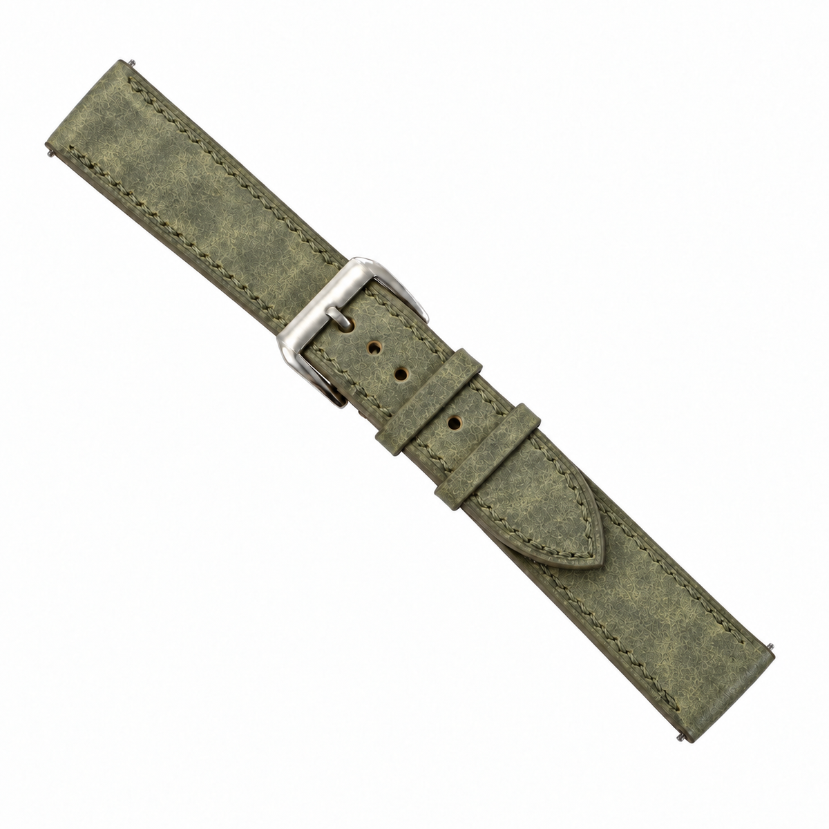 Olive Green Pueblo Leather Watch Strap