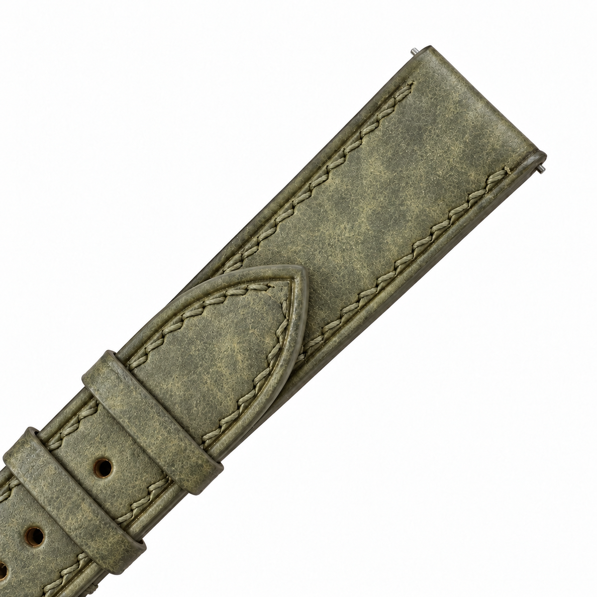 Olive Green Pueblo Leather Watch Strap