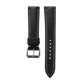 Padded Black Swift Leather Watch Strap