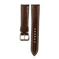 Padded Brown Alligator Leather Watch Strap