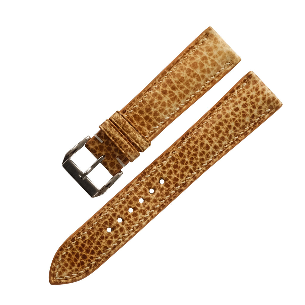 Patina British Tan Italian Leather Watch Strap