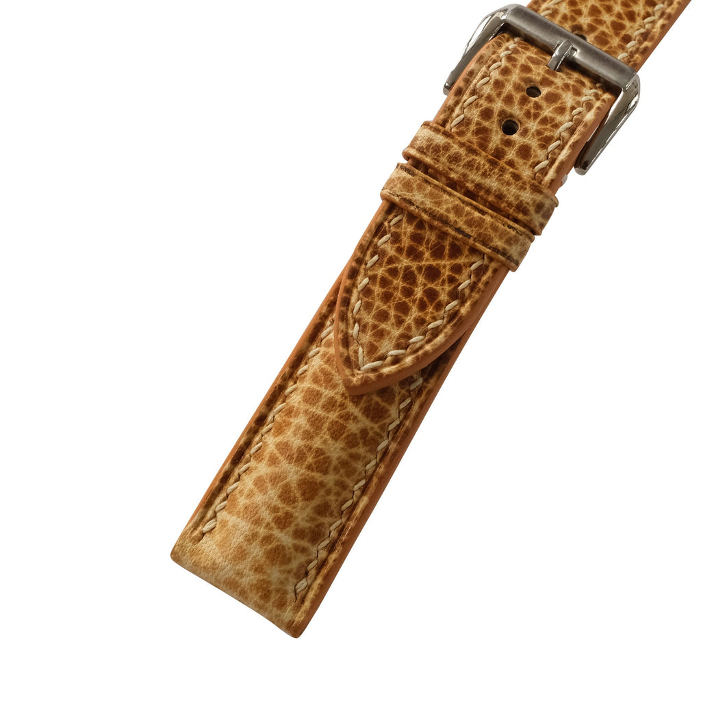 Patina British Tan Italian Leather Watch Strap