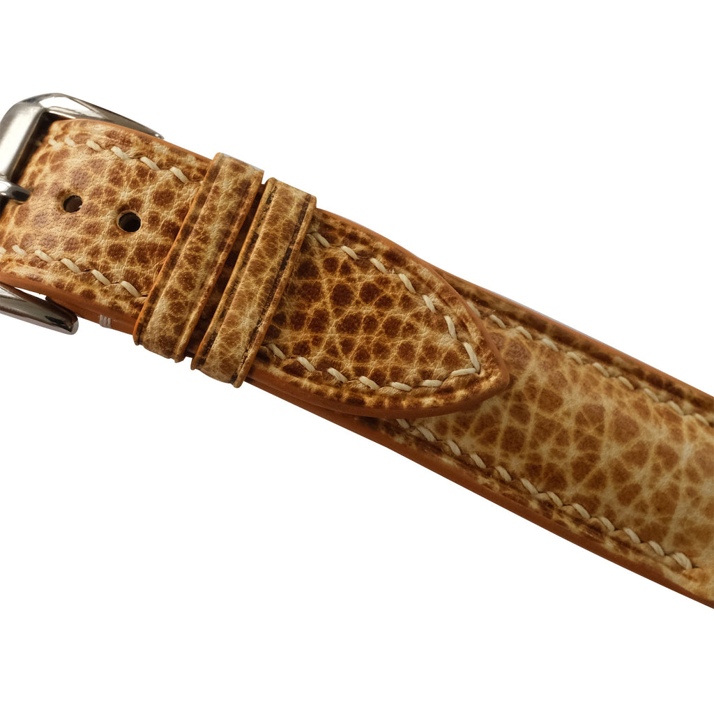 Patina British Tan Italian Leather Watch Strap