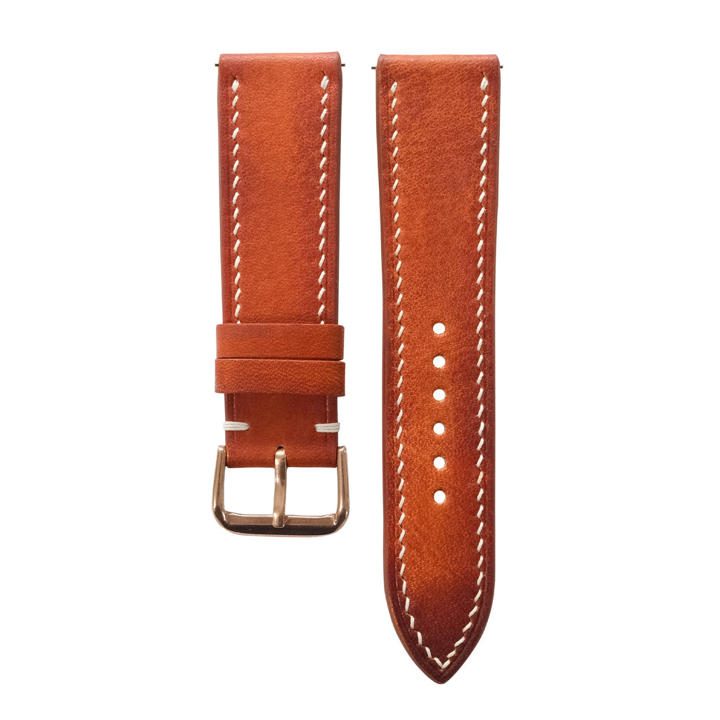 Patina British Tan Vegetable Tanned Leather Watch Strap