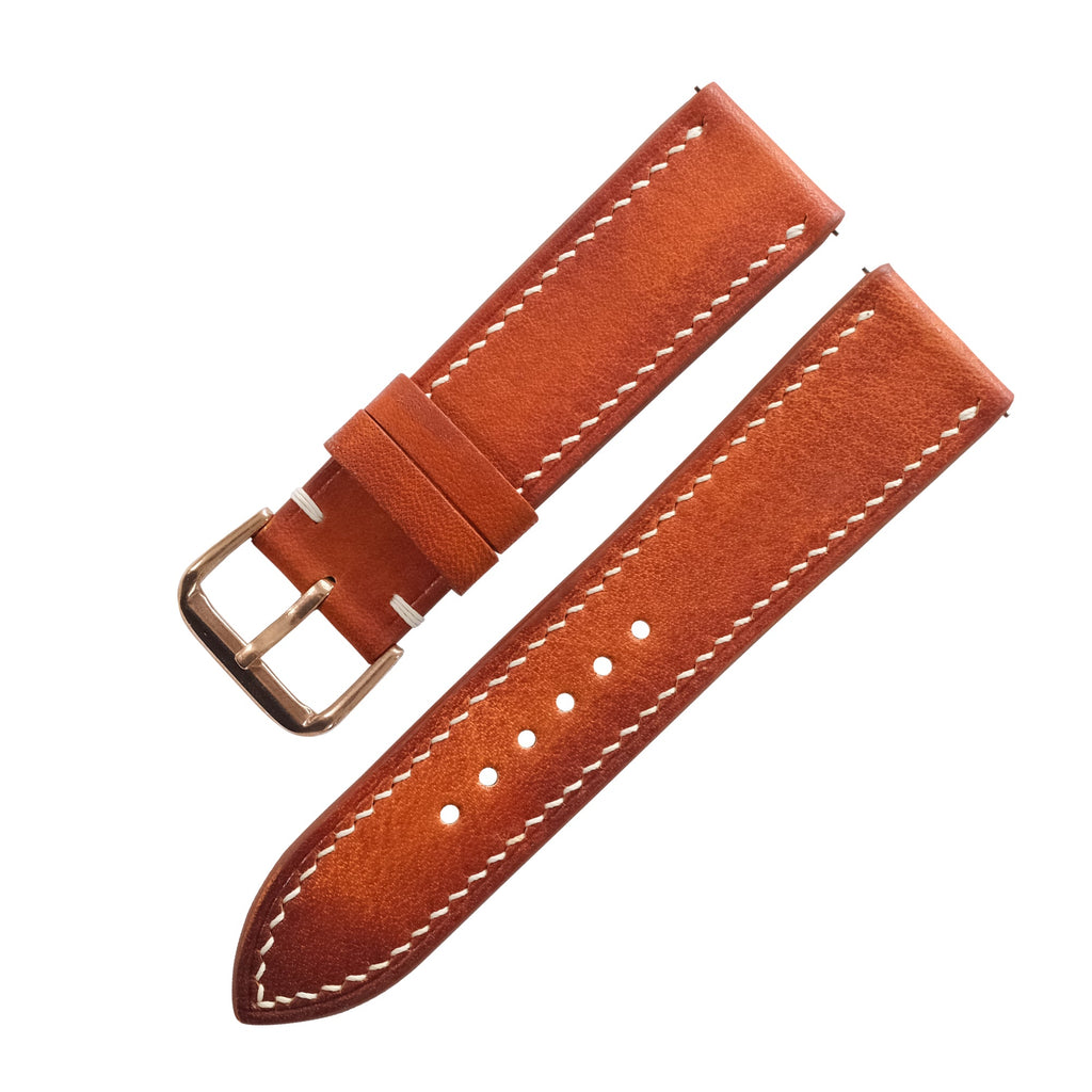 Patina British Tan Vegetable Tanned Leather Watch Strap
