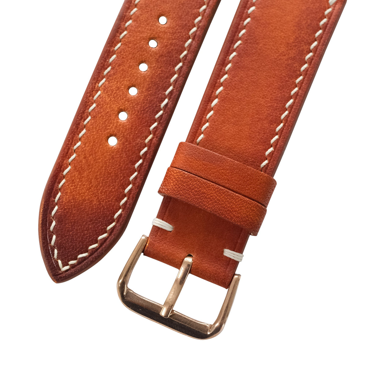 Patina British Tan Vegetable Tanned Leather Watch Strap