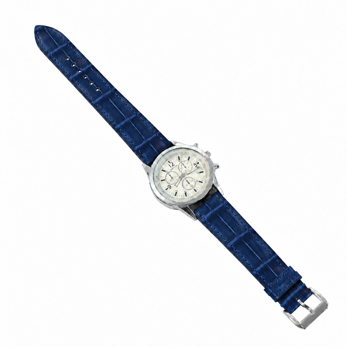 Patina Dark Blue Alligator Leather Watch Strap