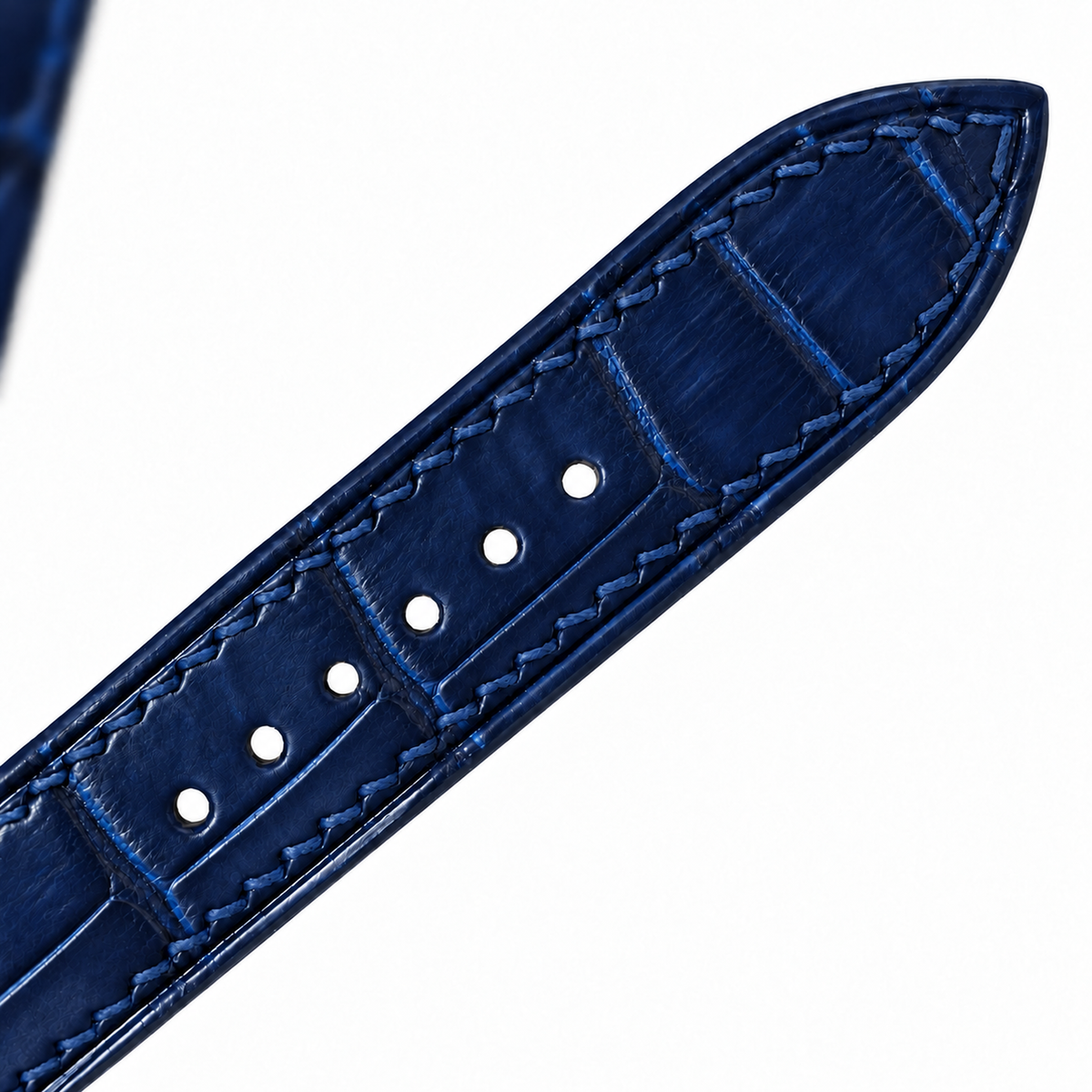 Patina Dark Blue Alligator Leather Watch Strap