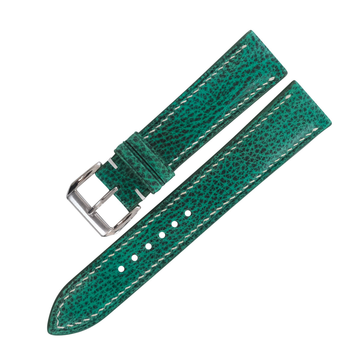 Patina Emerald Green Italian Leather Watch Strap