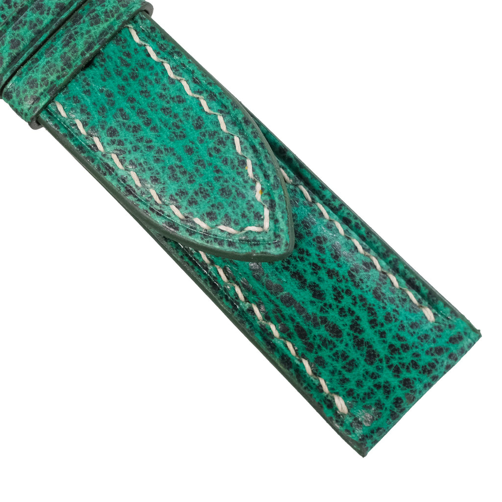 Patina Emerald Green Italian Leather Watch Strap