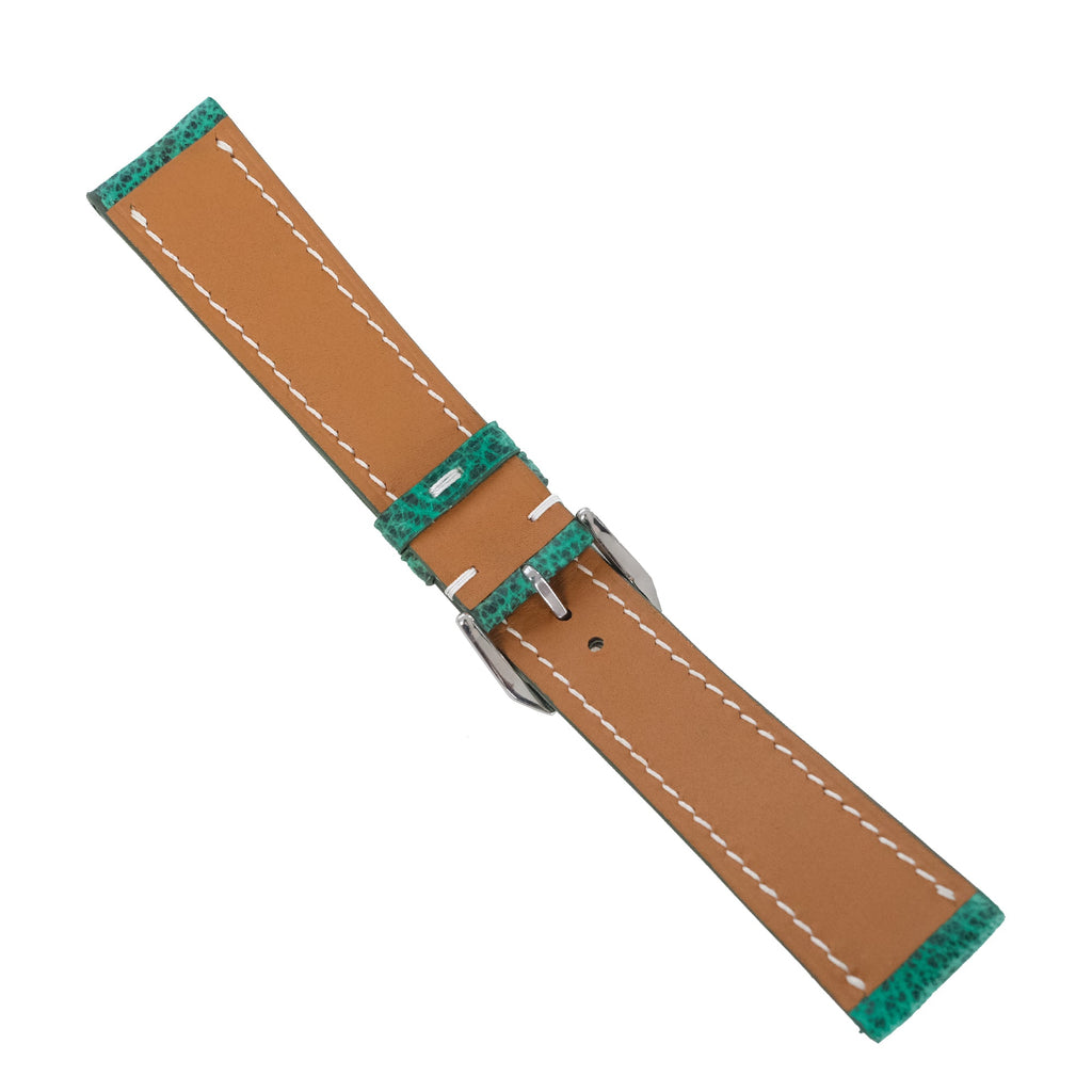 Patina Emerald Green Italian Leather Watch Strap