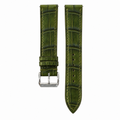 Patina Olive Green Alligator Leather Watch Strap