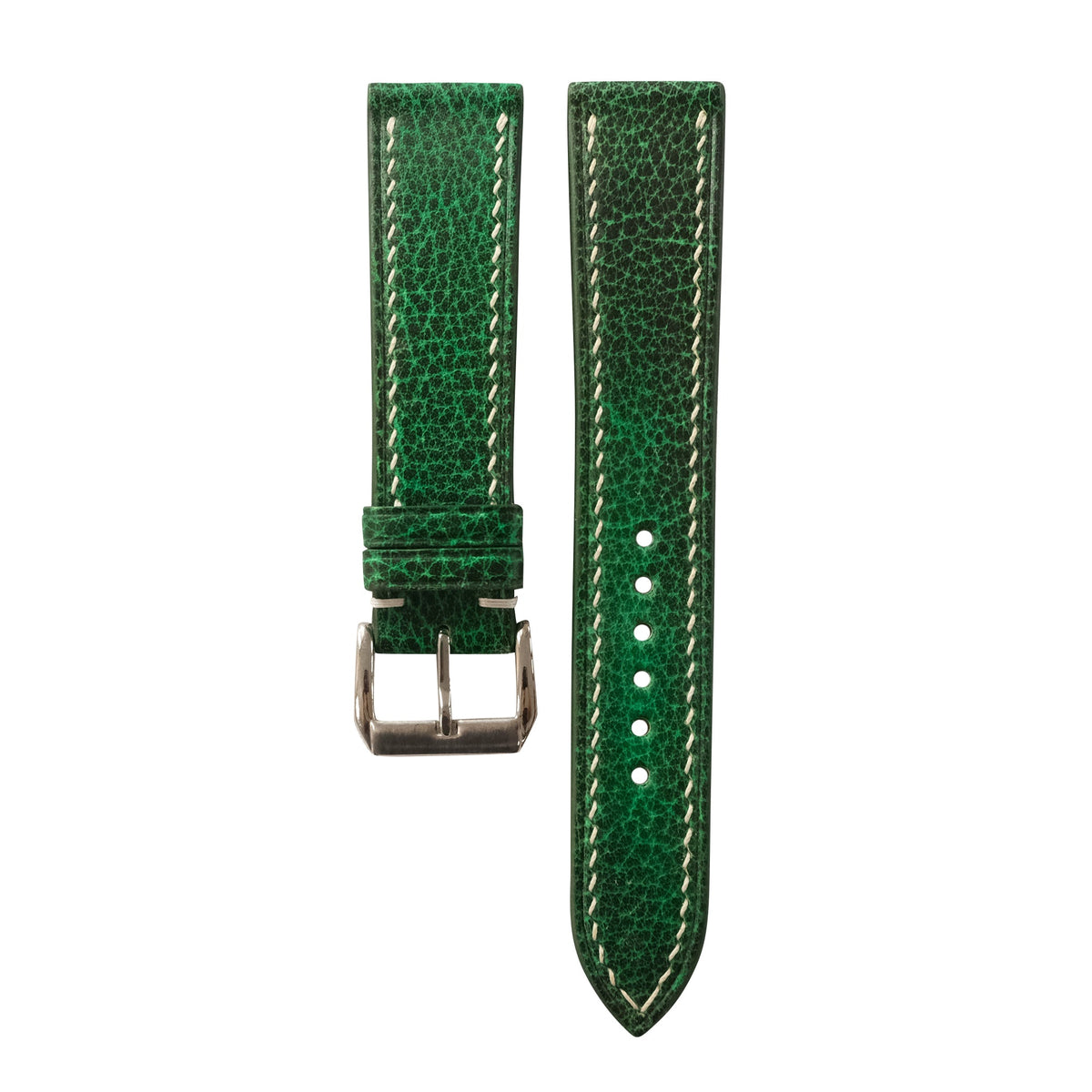 Patina Racing Green Italian Leather Watch Strap