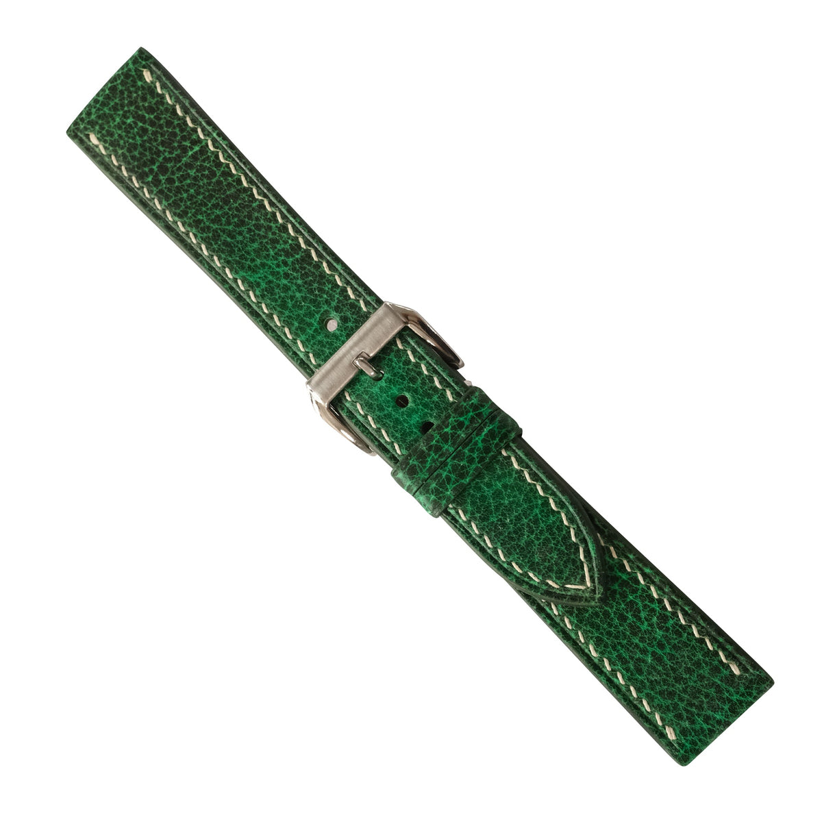 Patina Racing Green Italian Leather Watch Strap
