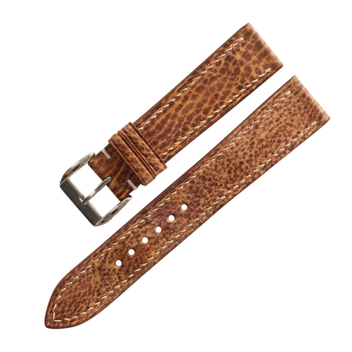 Patina Saddle Brown Italian Leather Watch Strap