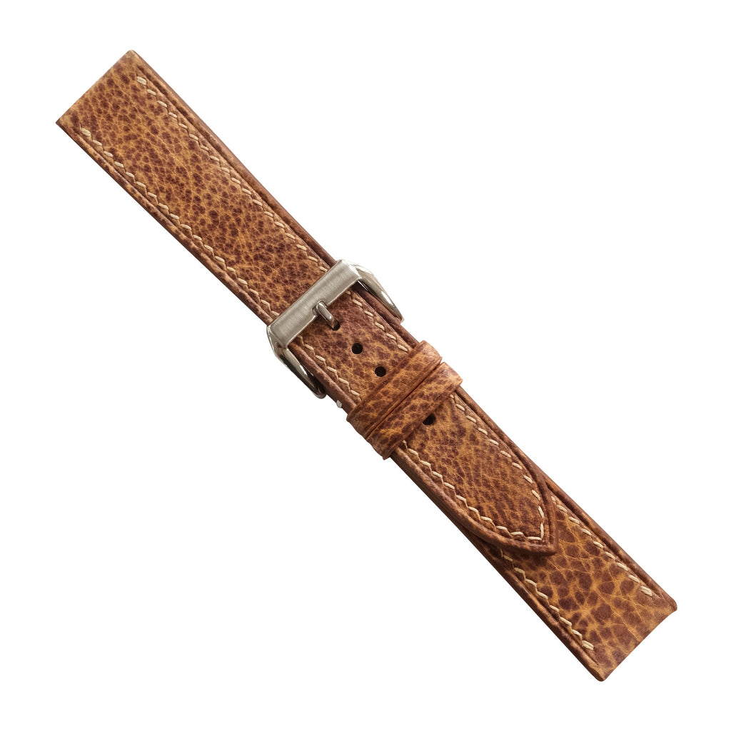 Patina Saddle Brown Italian Leather Watch Strap